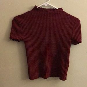 Cute basic red crop top